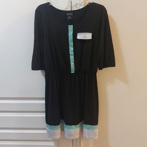 Enfocus Studio Women's Black White and Blue Dress Size 14